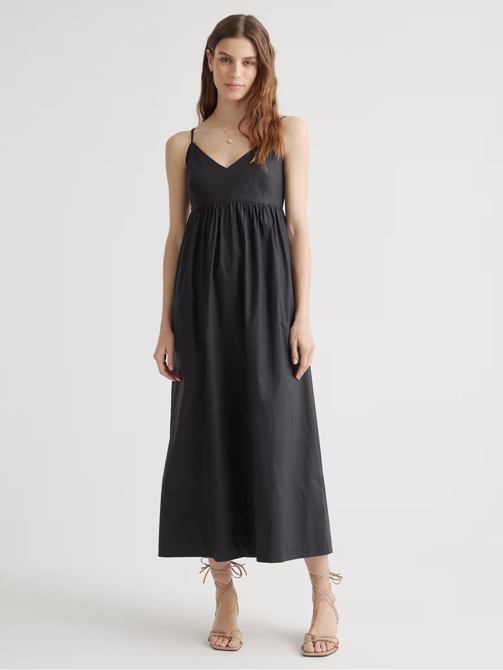 Quince 100% Organic Cotton Sleeveless Maxi Dress